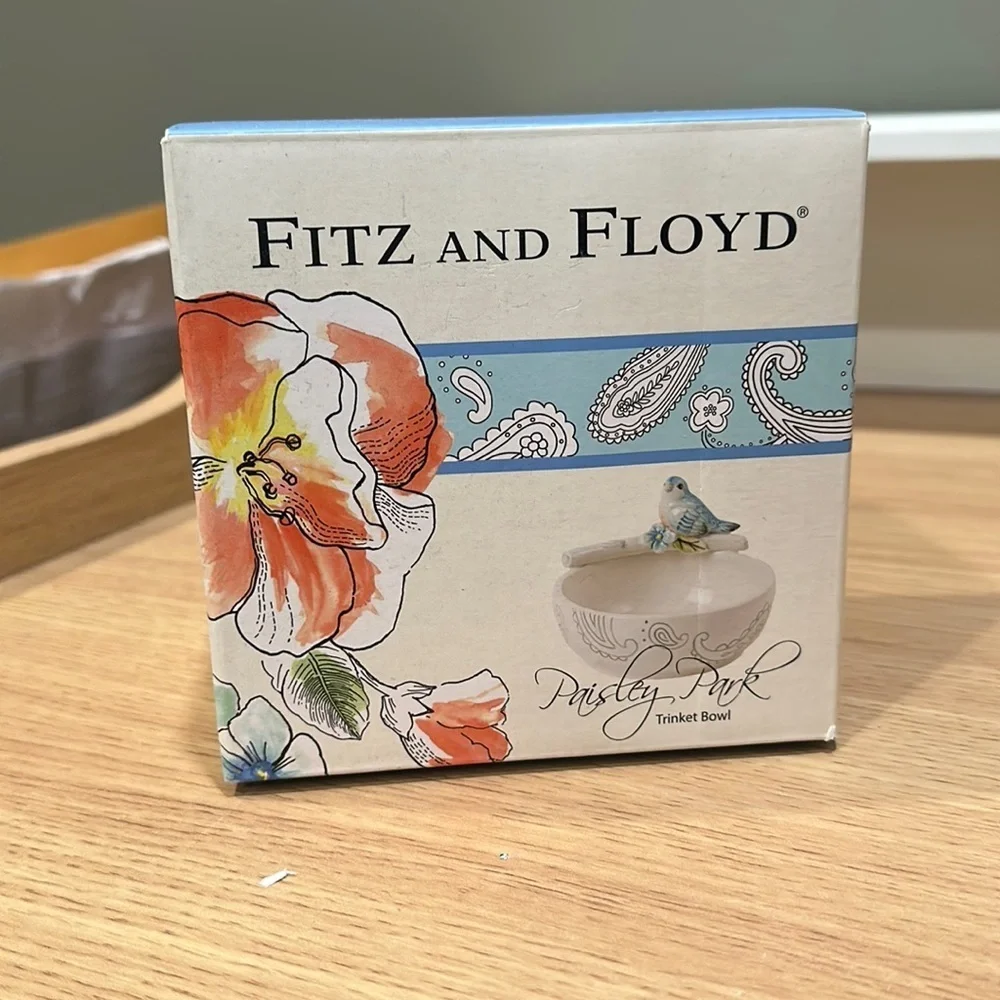 Fitz and Floyd Paisley Park Trinket Bowl